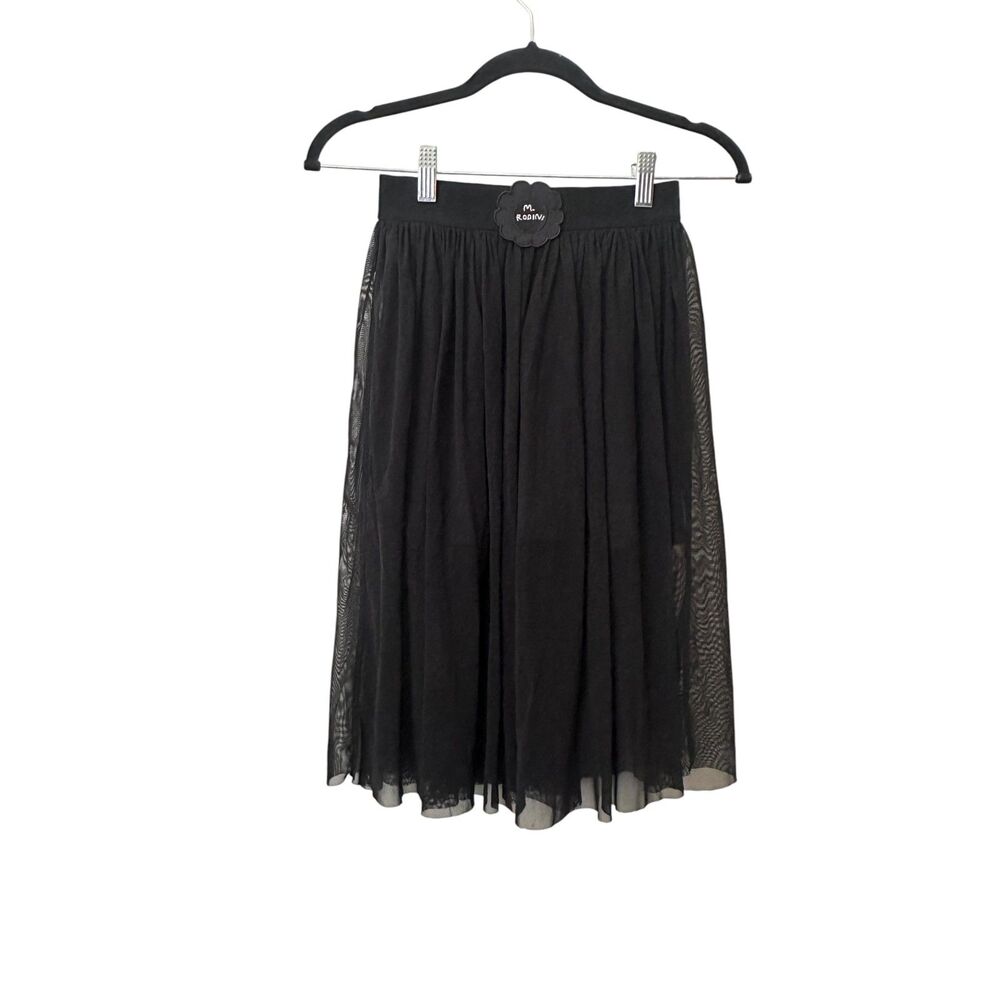 MINI RODINI Tulle Girls Skirt Black 7-9Y